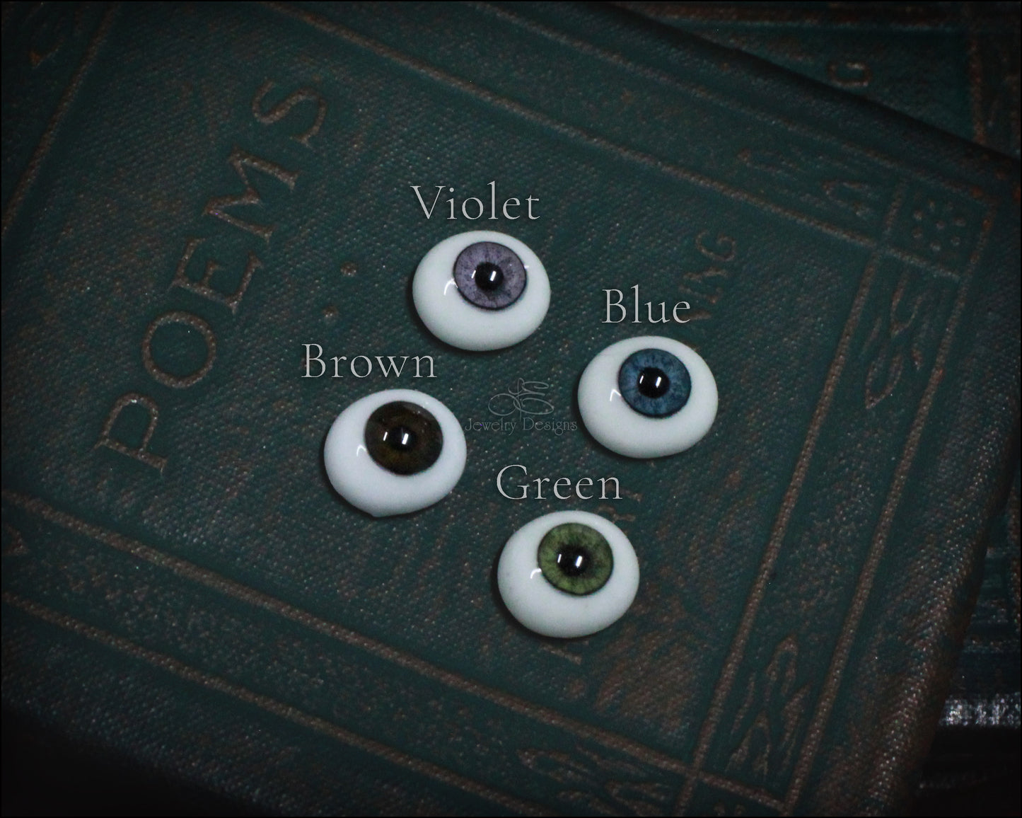 Sterling Glass Eye Ring - LE Jewelry Designs