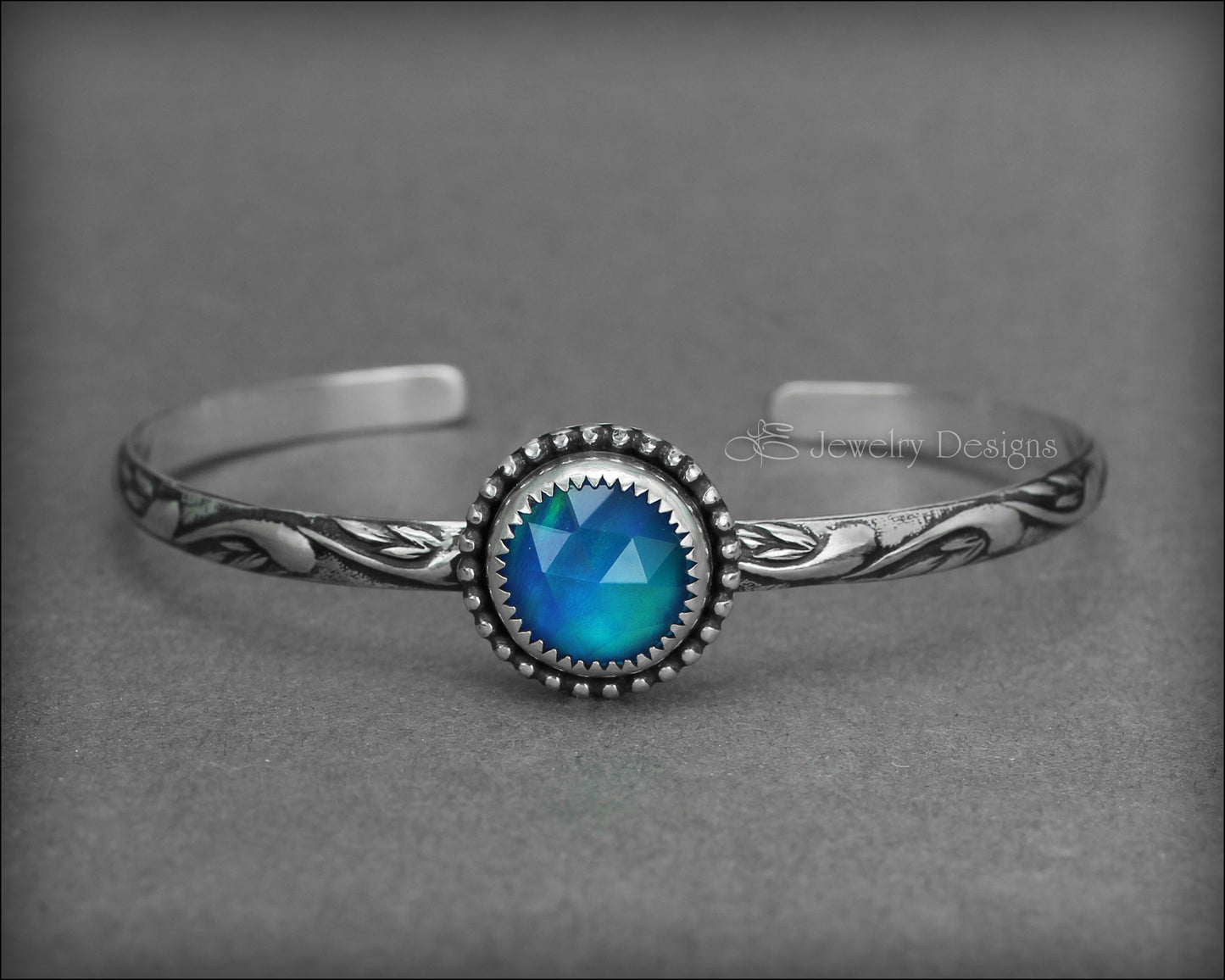 Sterling Silver Aurora Opal Cuff - LE Jewelry Designs