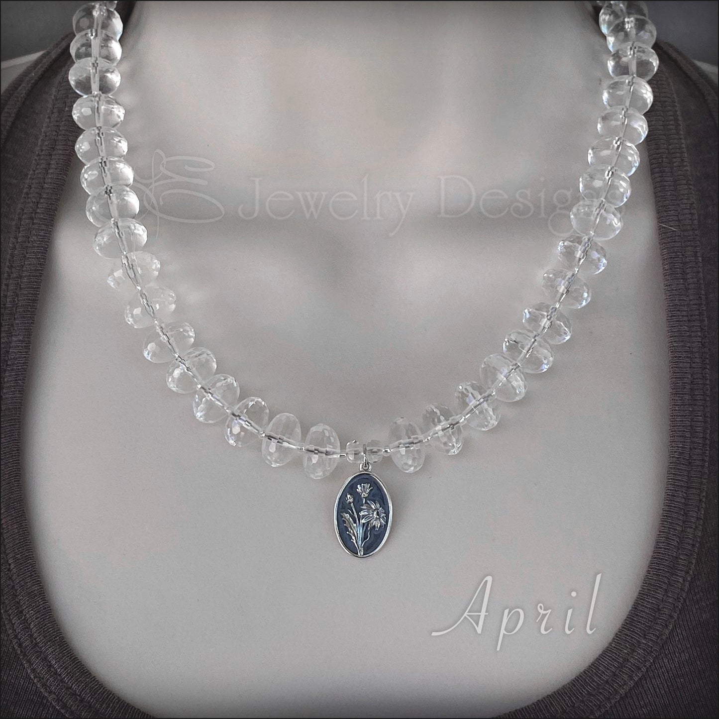 Sterling Birth Flower Beaded Necklaces - LE Jewelry Designs