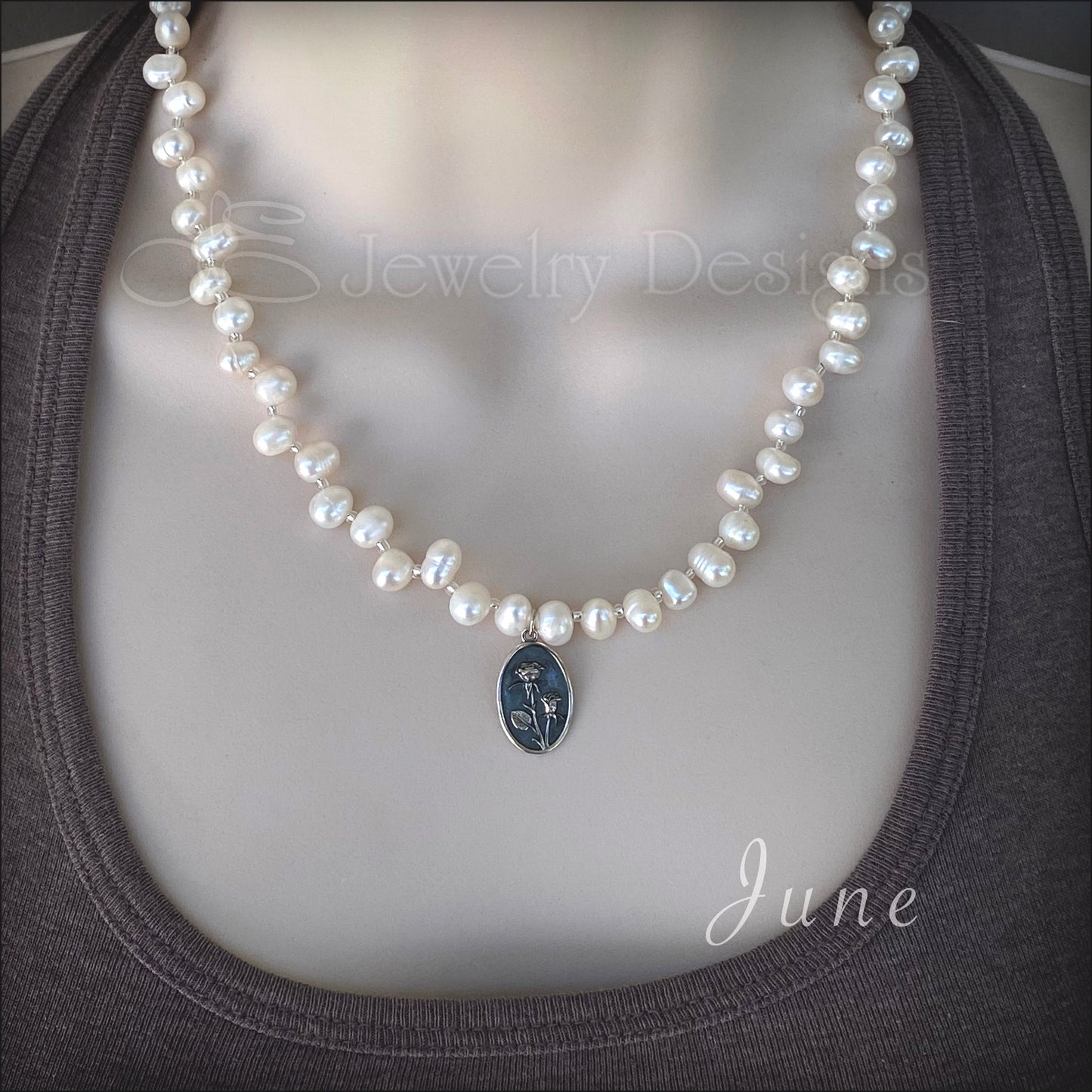 Sterling Birth Flower Beaded Necklaces - LE Jewelry Designs