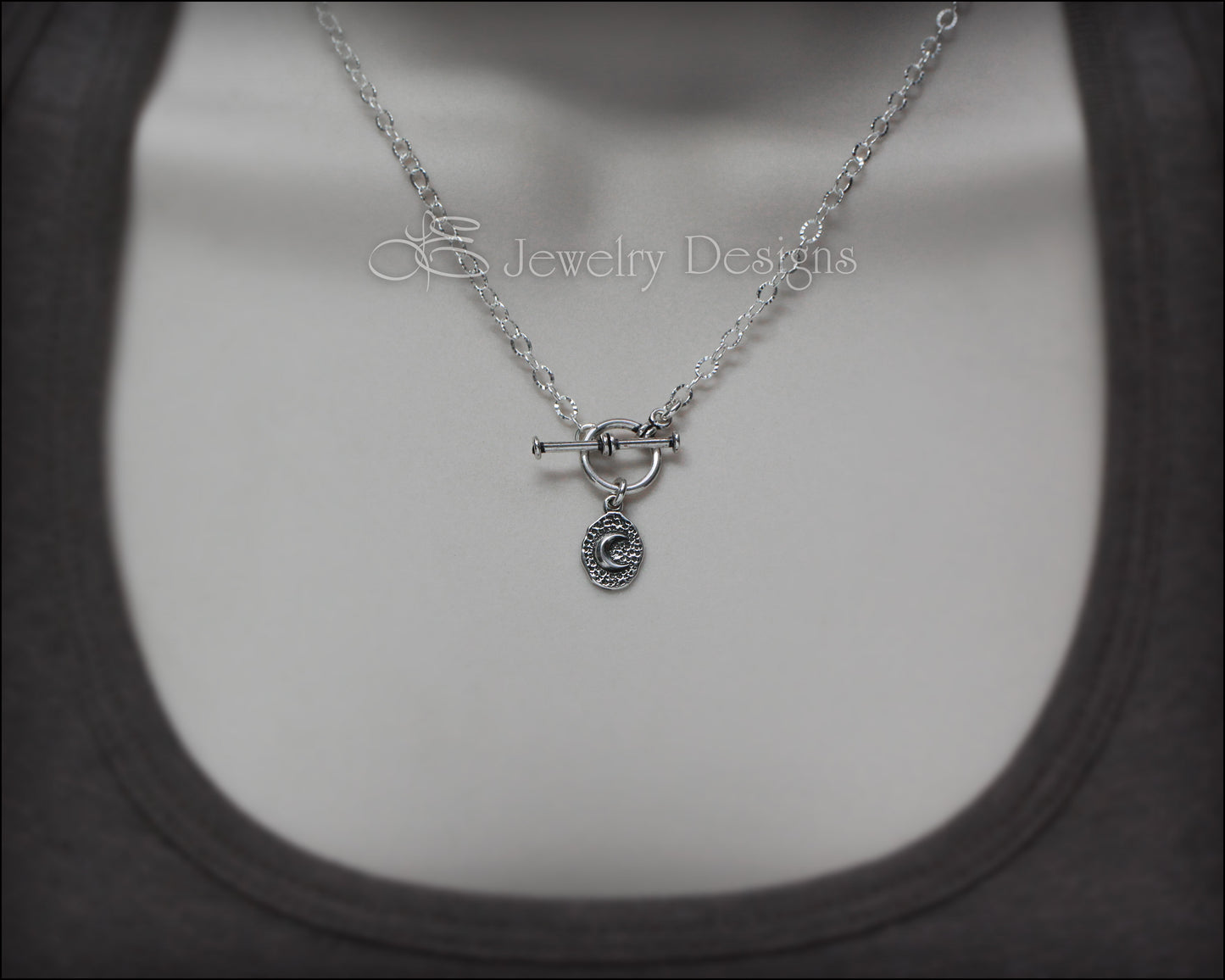 Sterling Coin Charm Toggle Necklace - LE Jewelry Designs