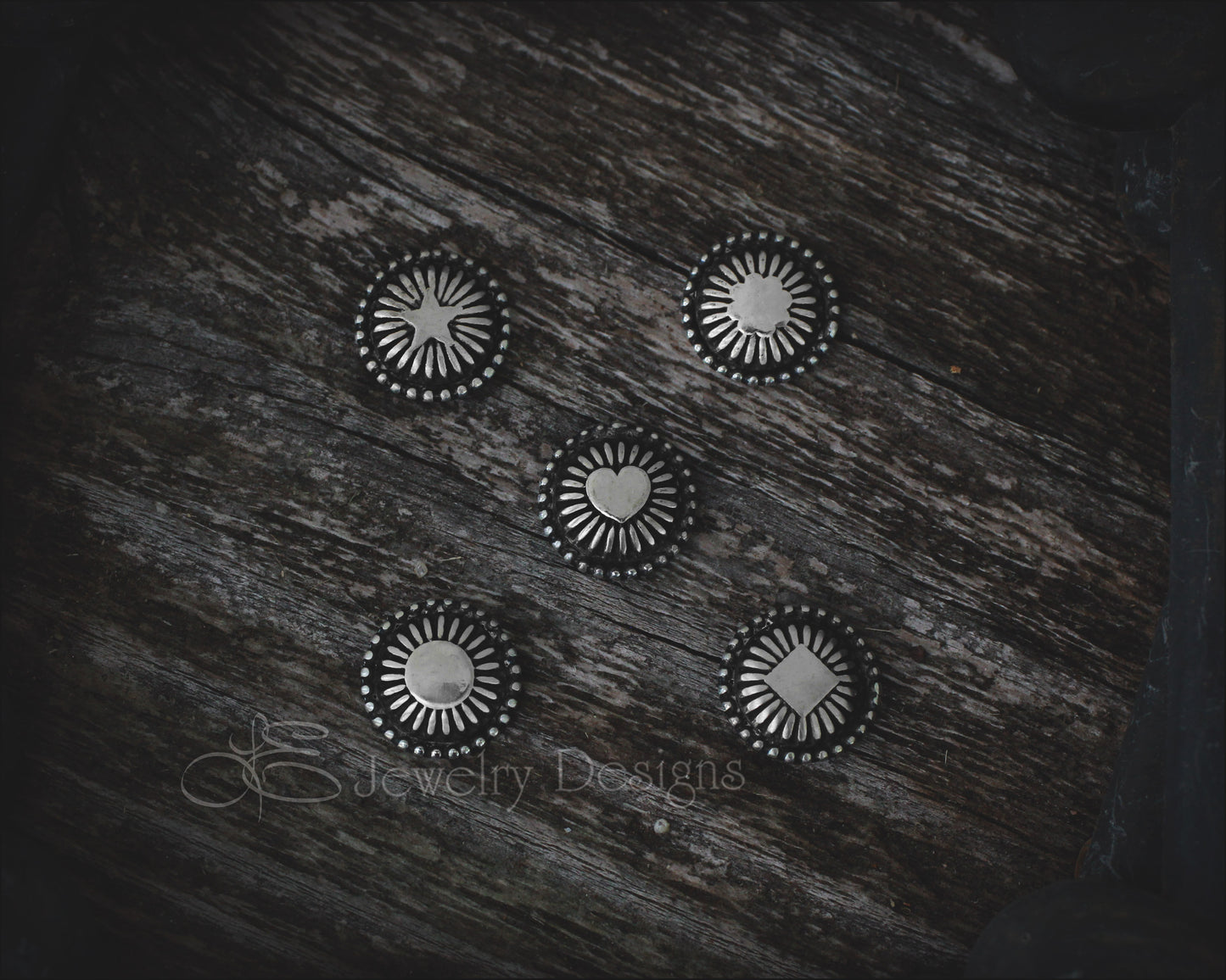 Small Radiating Design Charm Necklace - LE Jewelry Designs
