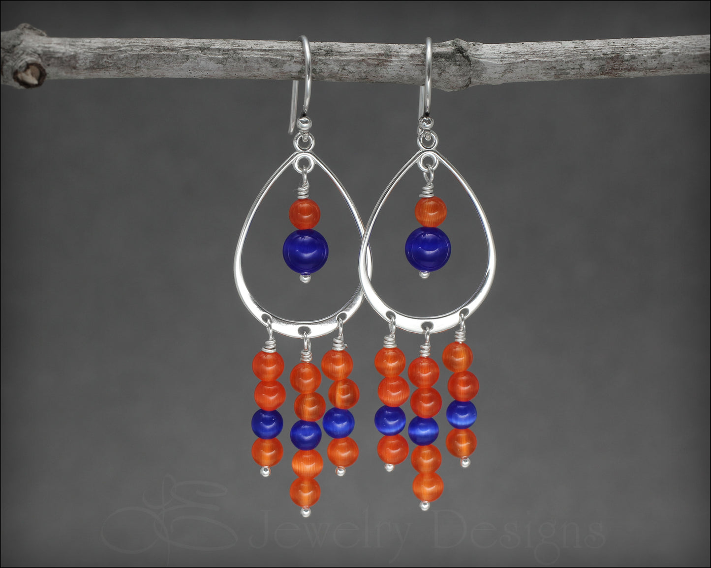 Sterling Silver Astros Chandelier Earrings - LE Jewelry Designs
