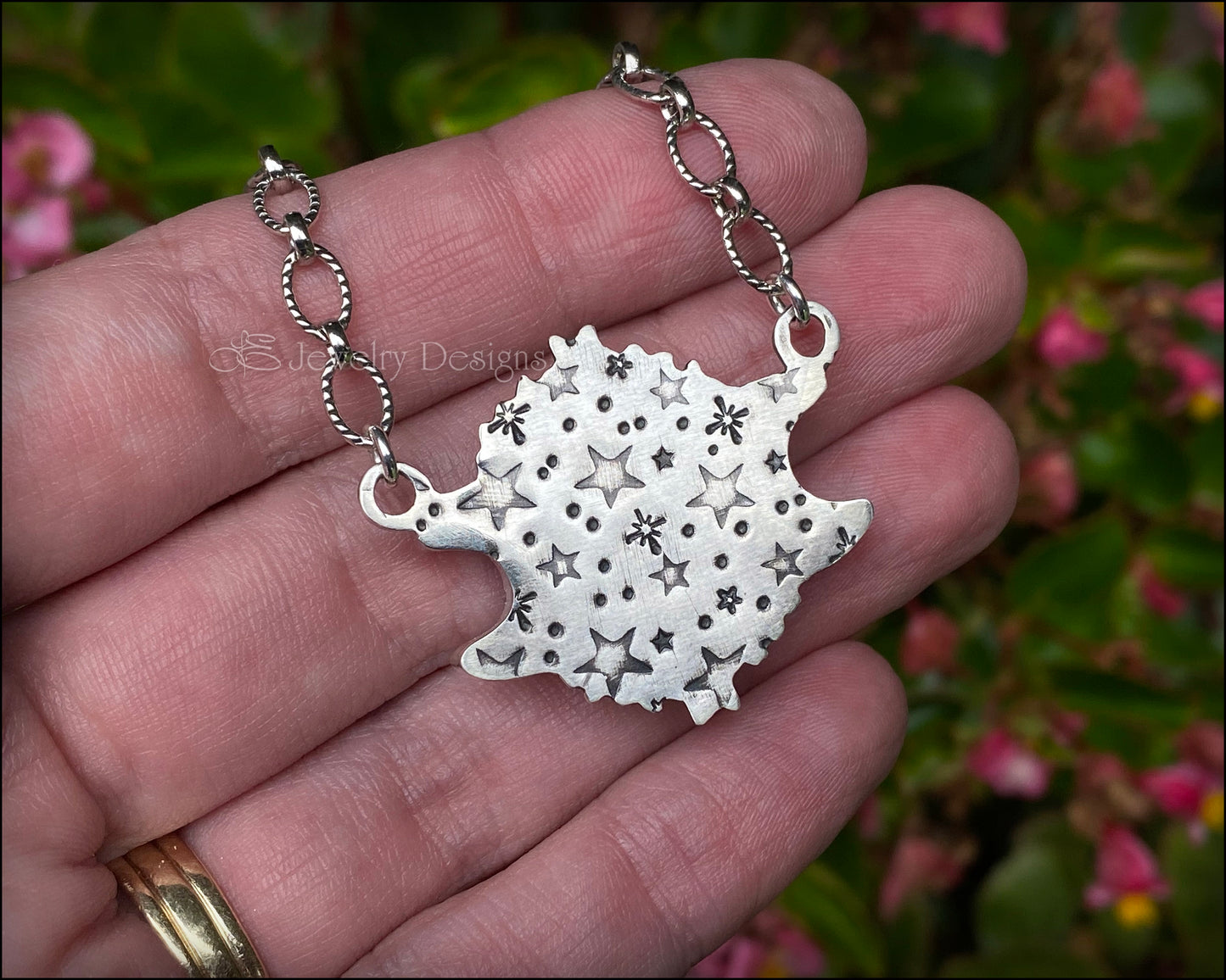 Aurora Opal Moon Phase Necklace - LE Jewelry Designs