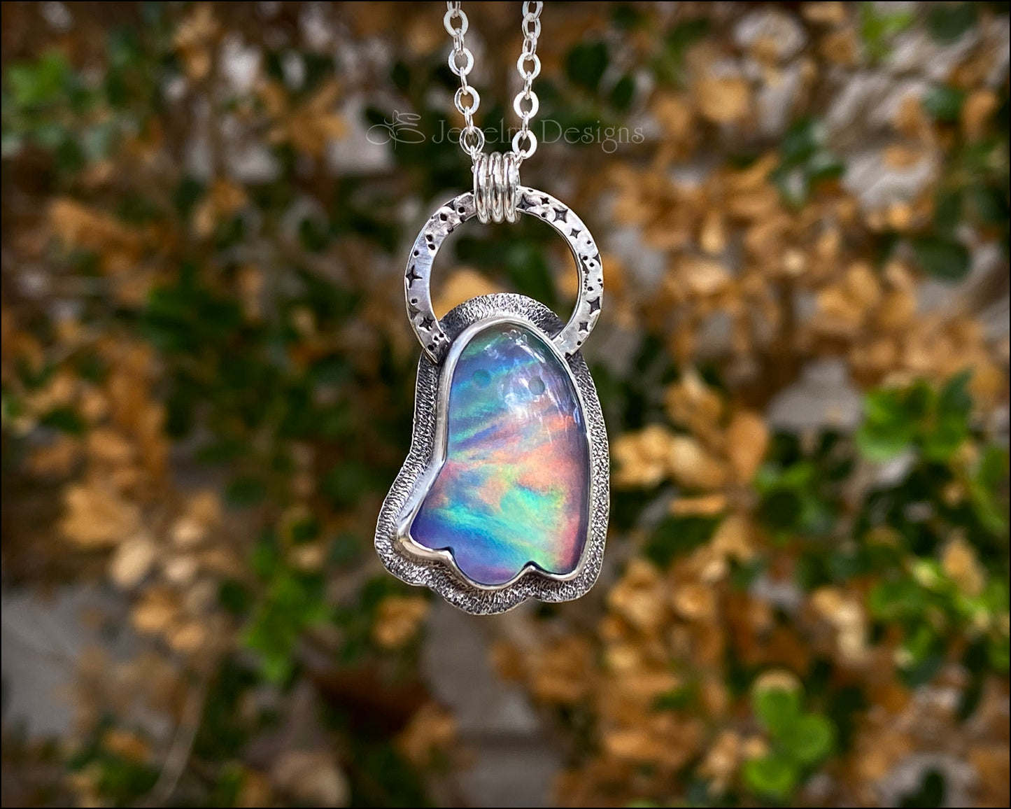 Aurora Opal Ghost Necklace - LE Jewelry Designs