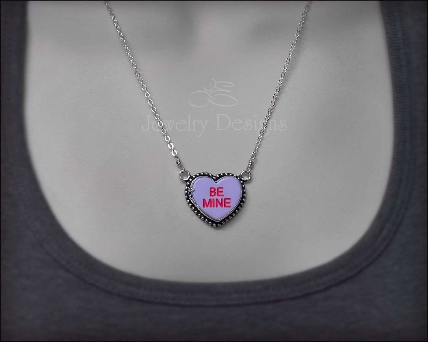 'Be Mine' Candy Heart Necklace - LE Jewelry Designs
