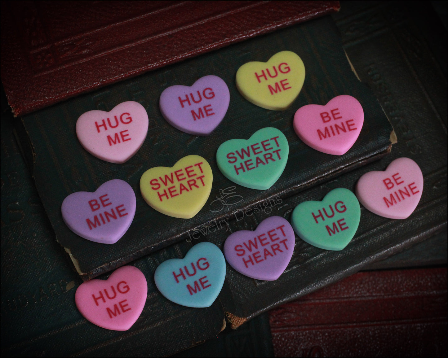 Realistic Candy Conversation Heart Necklace - LE Jewelry Designs