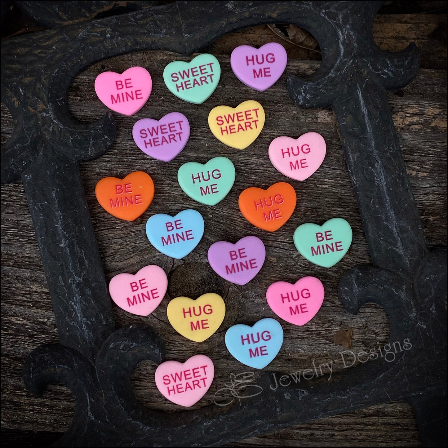 Realistic Candy Conversation Heart Necklace - LE Jewelry Designs