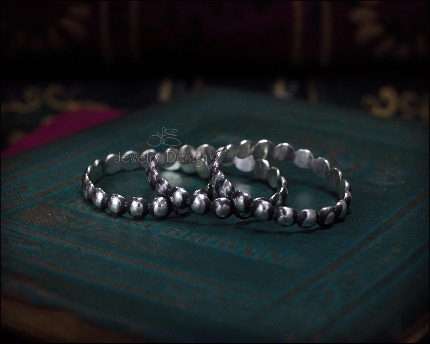 Sterling Silver Beaded Ring - LE Jewelry Designs