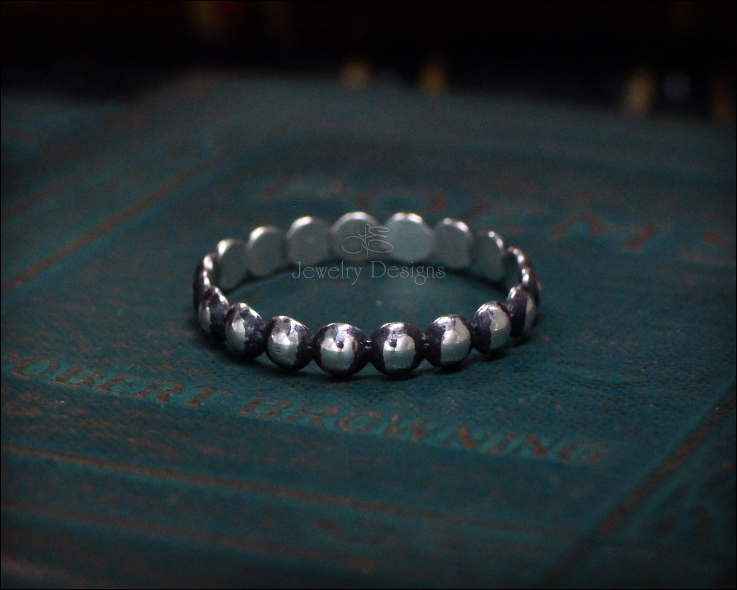 Sterling Silver Beaded Ring - LE Jewelry Designs