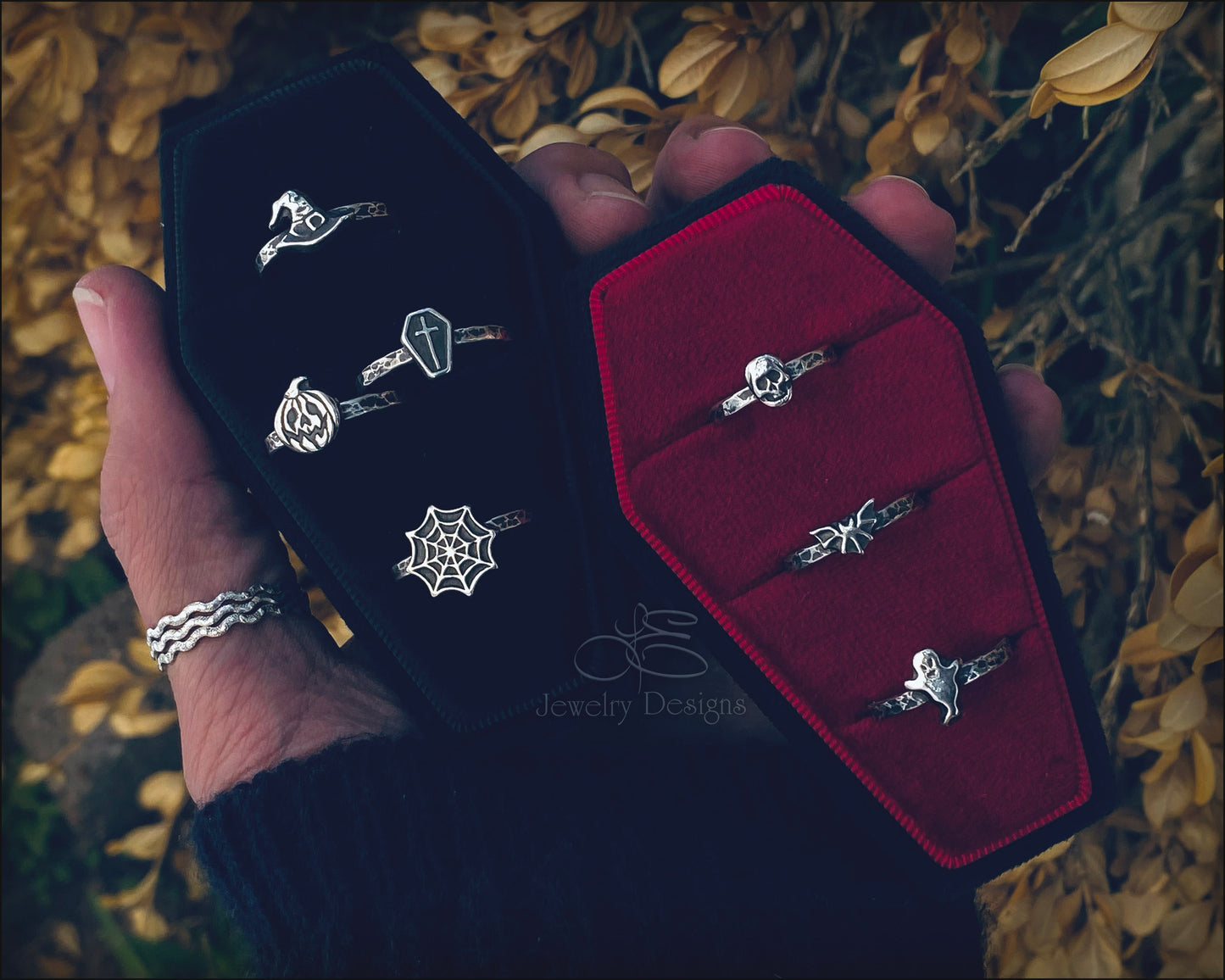 Sterling Halloween Stacking Rings - LE Jewelry Designs