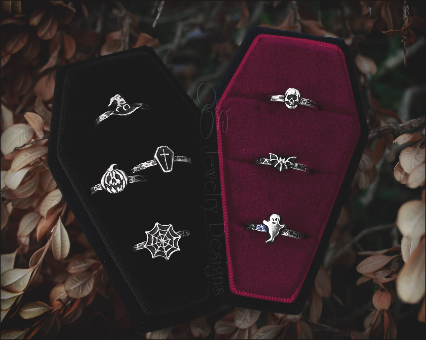 Sterling Halloween Stacking Rings - LE Jewelry Designs