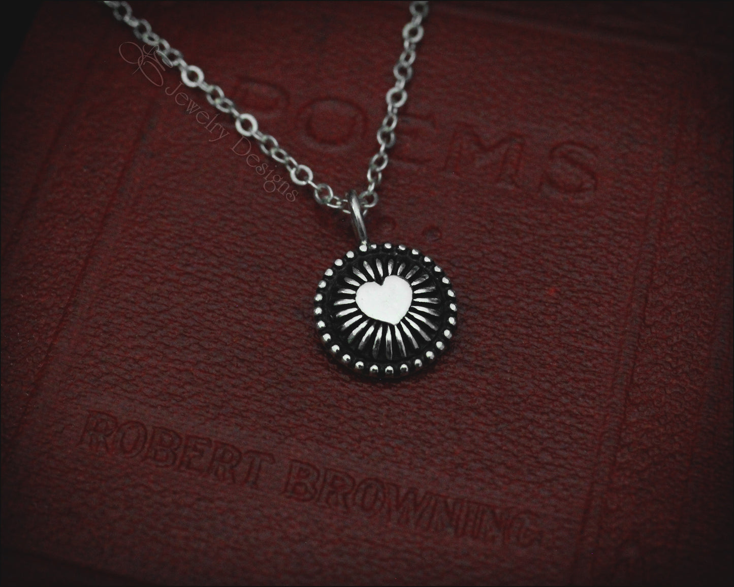 Small Radiating Design Charm Necklace - LE Jewelry Designs