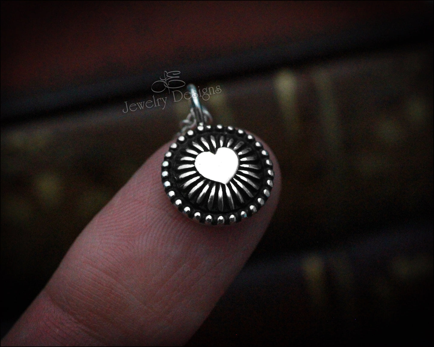 Small Radiating Design Charm Necklace - LE Jewelry Designs