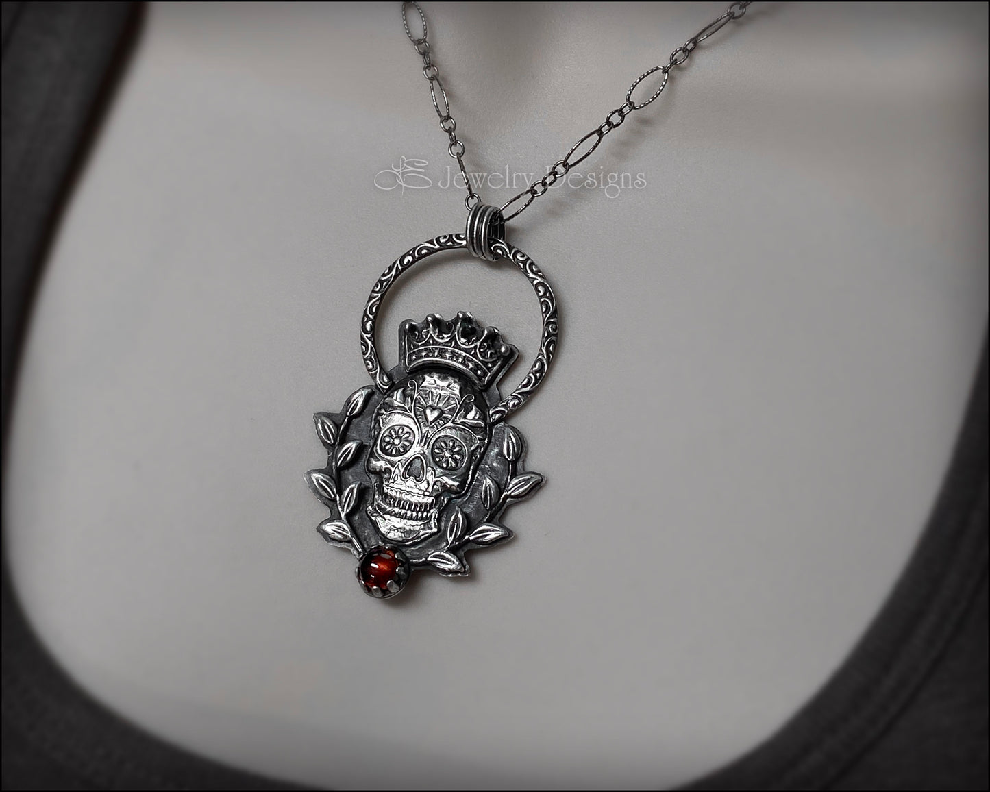King Sugar Skull Pendant - LE Jewelry Designs