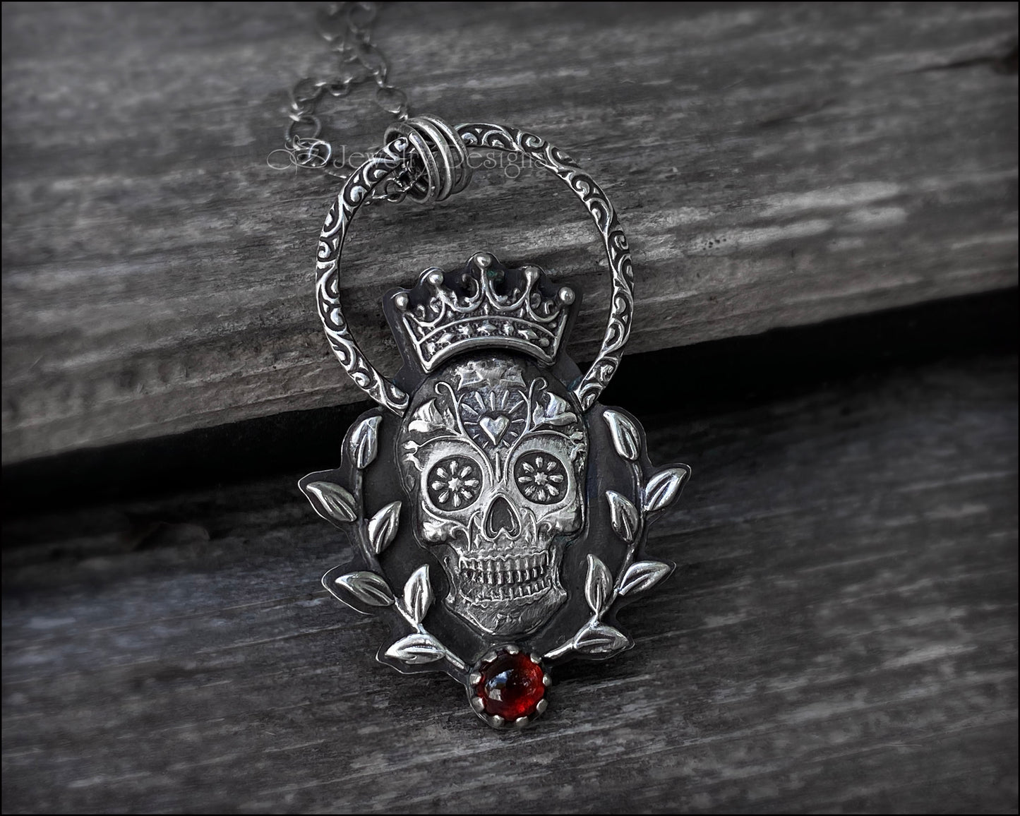 King Sugar Skull Pendant - LE Jewelry Designs