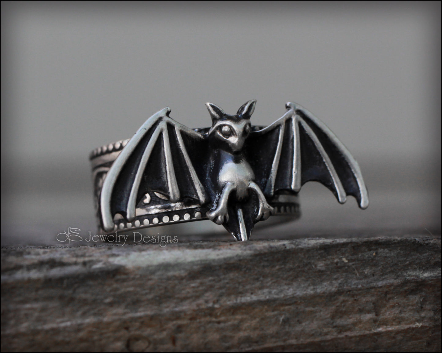 Sterling Gothic Bat Ring - LE Jewelry Designs