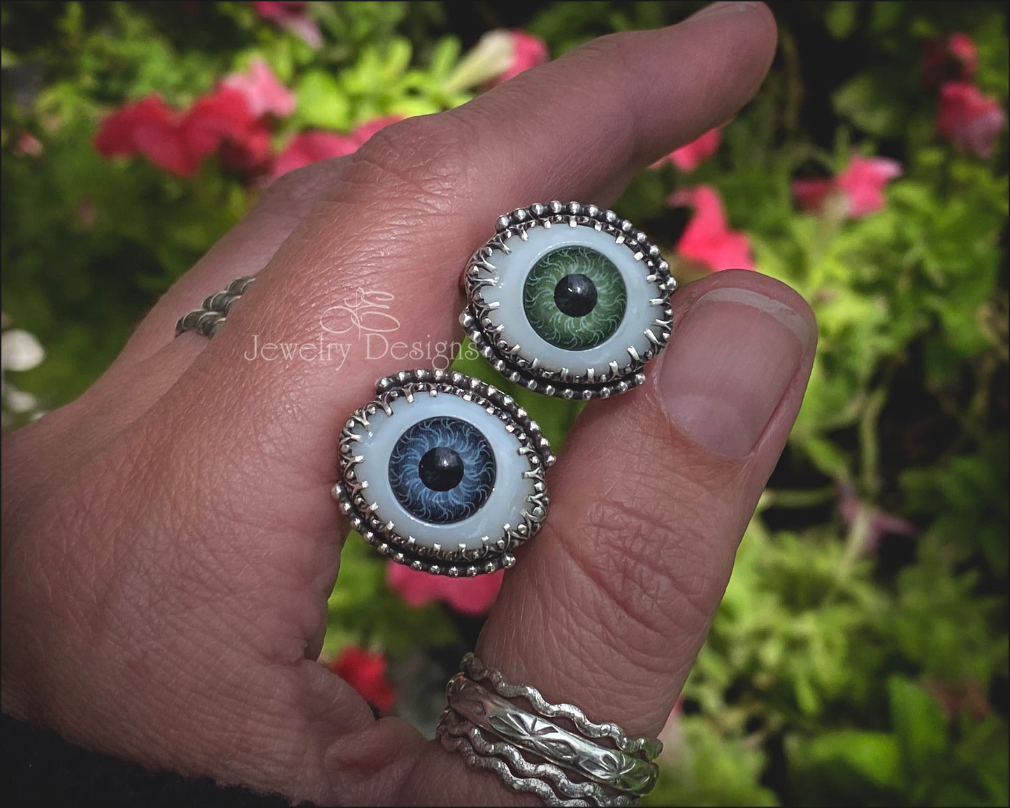 Sterling Doll Eye Ring - LE Jewelry Designs