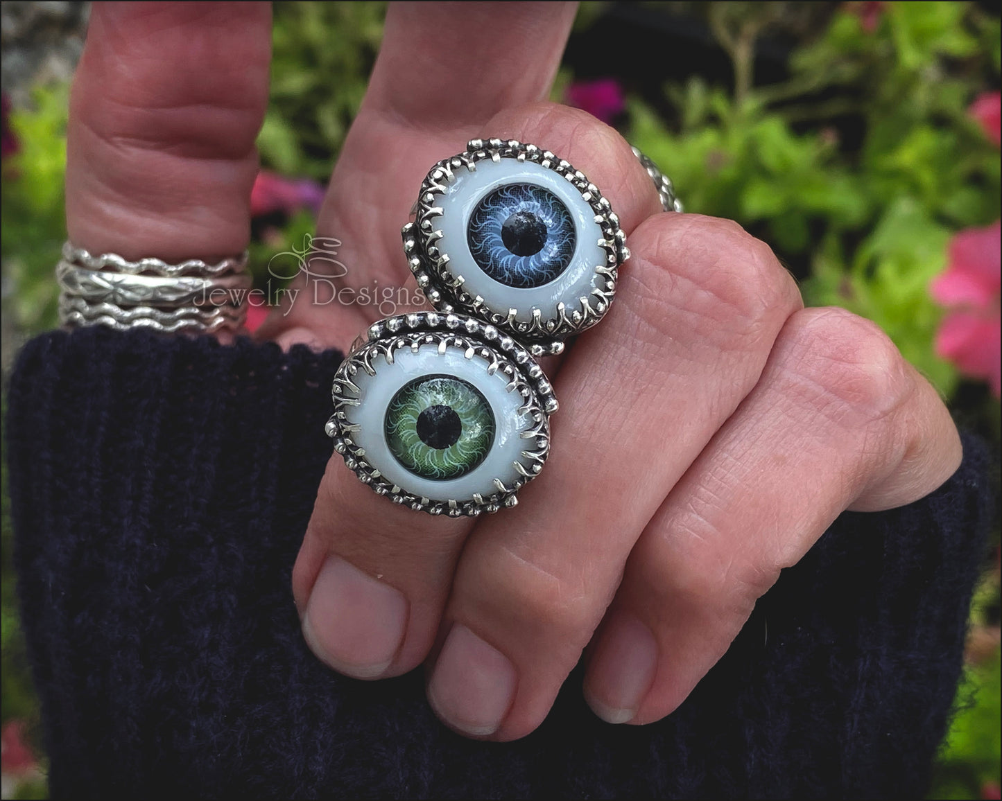 Sterling Doll Eye Ring - LE Jewelry Designs