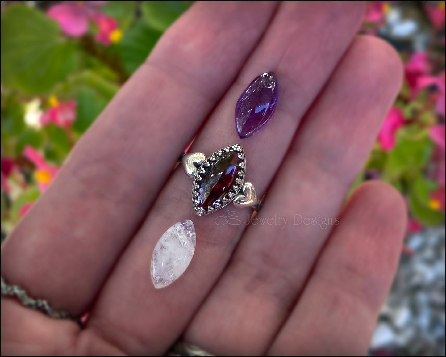 Victorian Style Sweetheart Ring - (choose stone) - LE Jewelry Designs