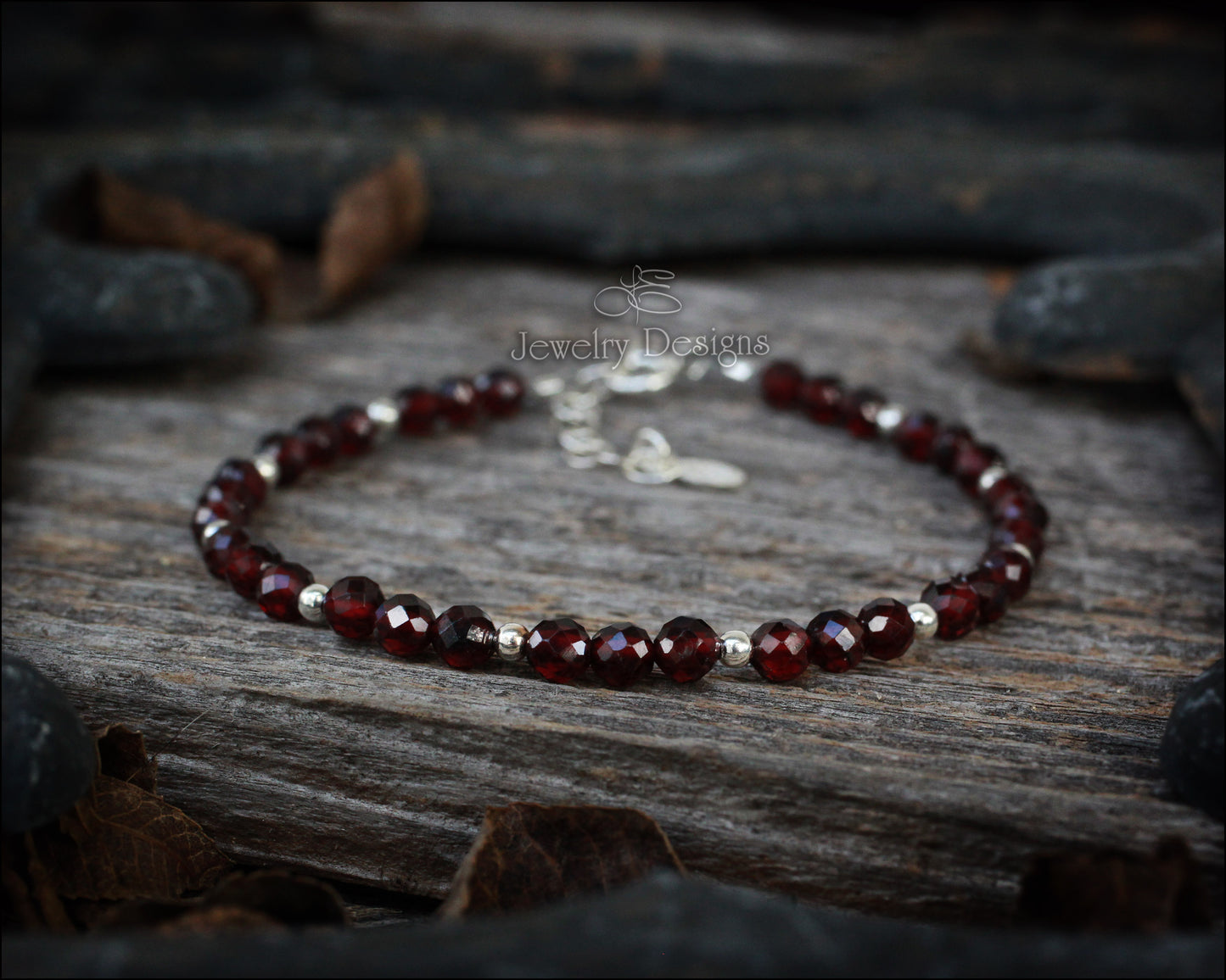 Dainty Gemstone Beaded Bracelet - LE Jewelry Designs
