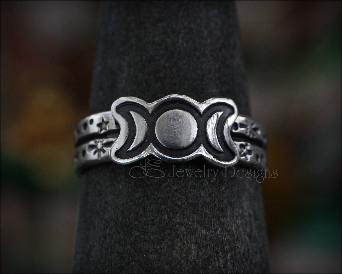 Sterling Silver Triple Moon Ring - LE Jewelry Designs