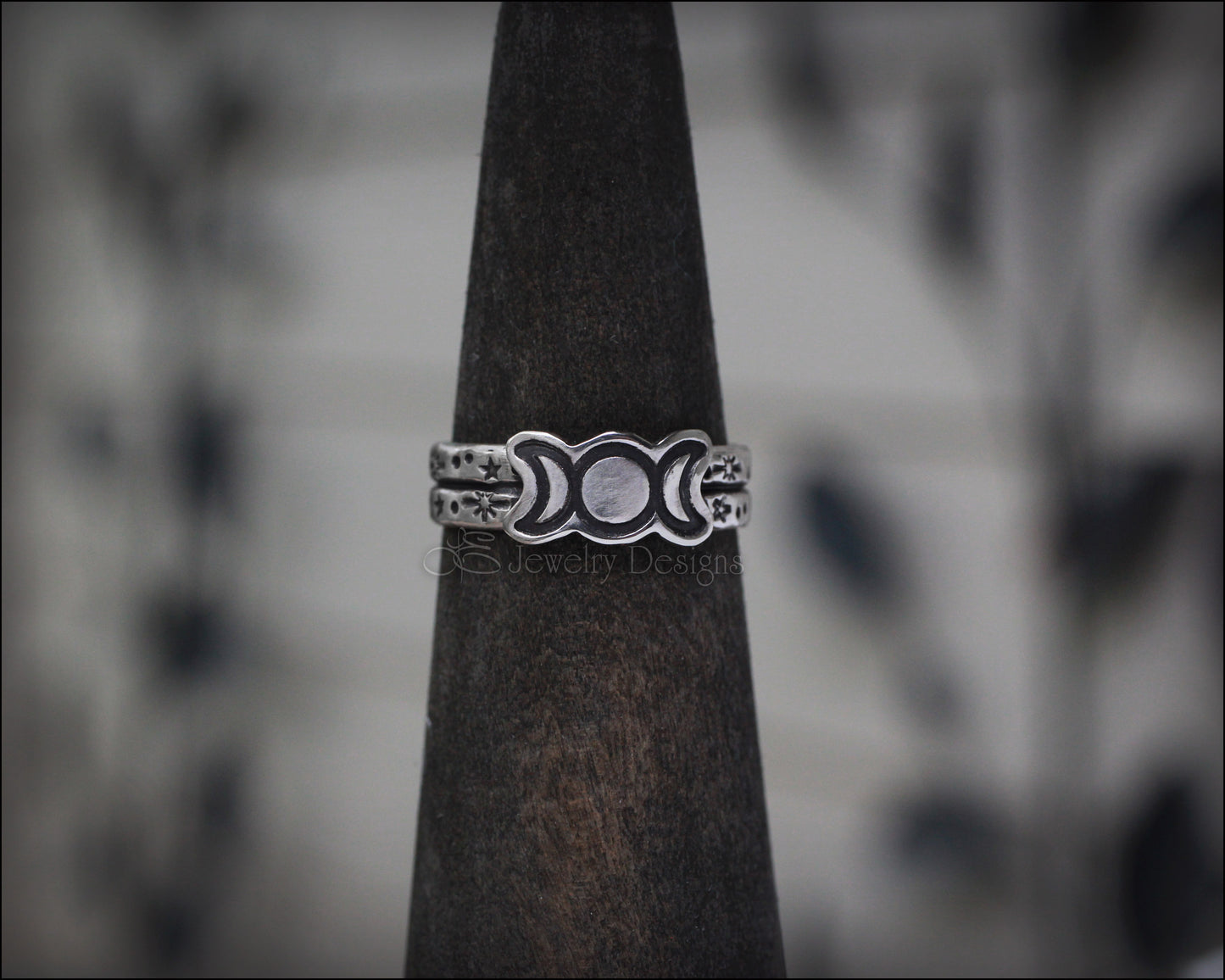 Sterling Silver Triple Moon Ring - LE Jewelry Designs