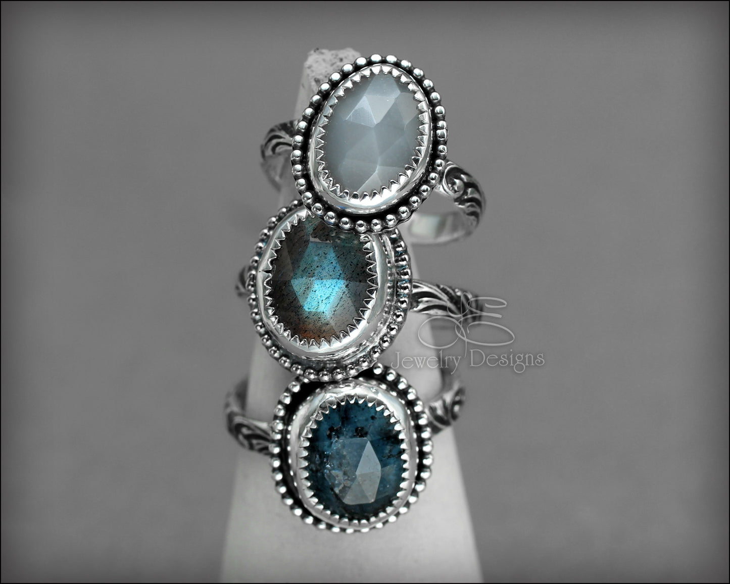 Rose Cut Gemstone Ring - LE Jewelry Designs