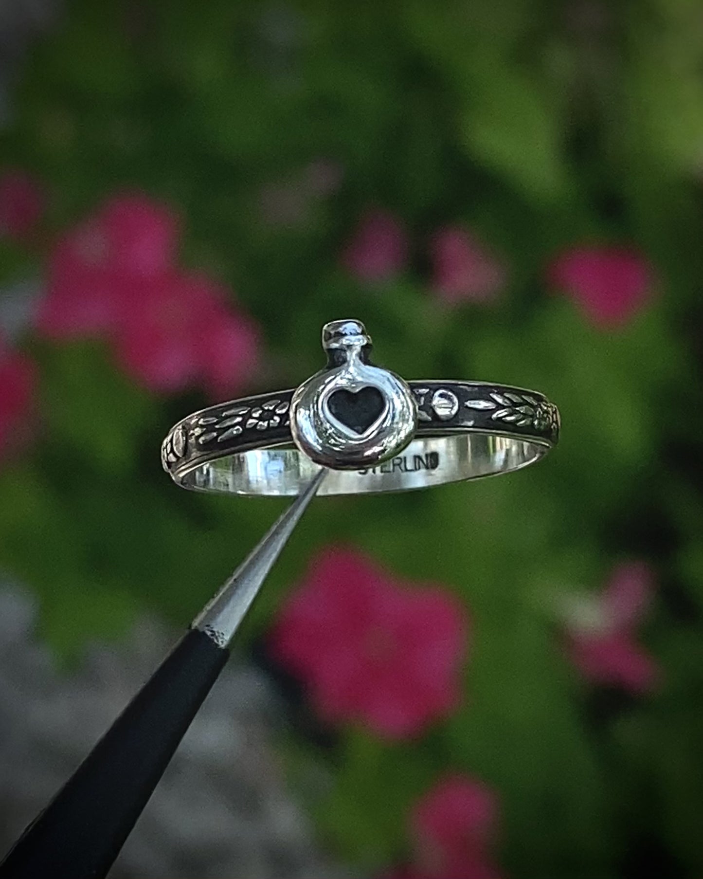Sterling Love Potion Ring