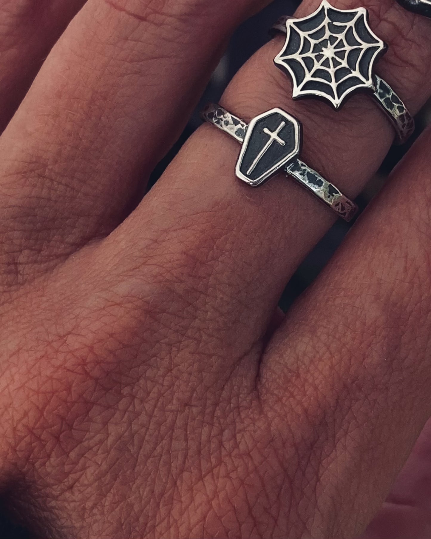 Sterling Halloween Stacking Rings