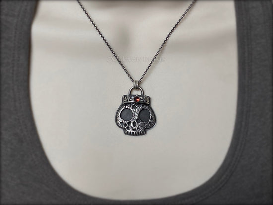 Sterling Skull King Pendant - LE Jewelry Designs