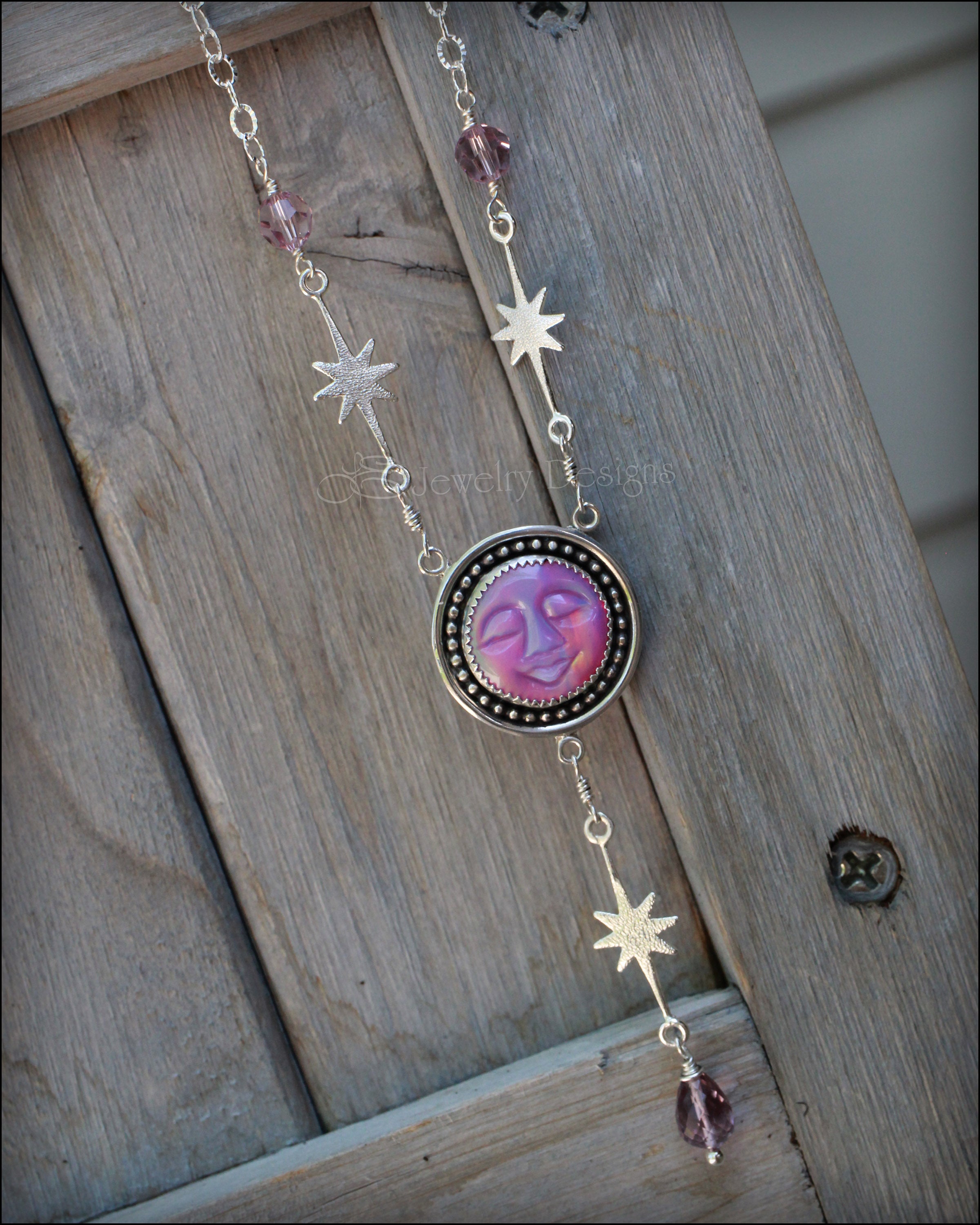 Sterling Sleepy Moon Celestial Lariat – LE Jewelry Designs
