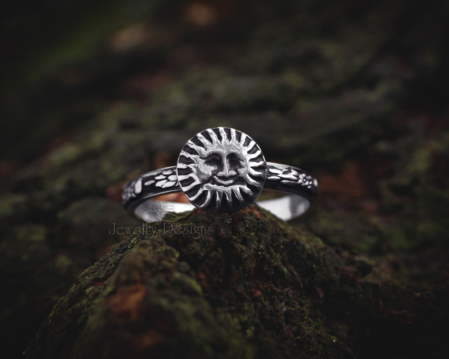 Sterling Smiling Sun Ring - LE Jewelry Designs