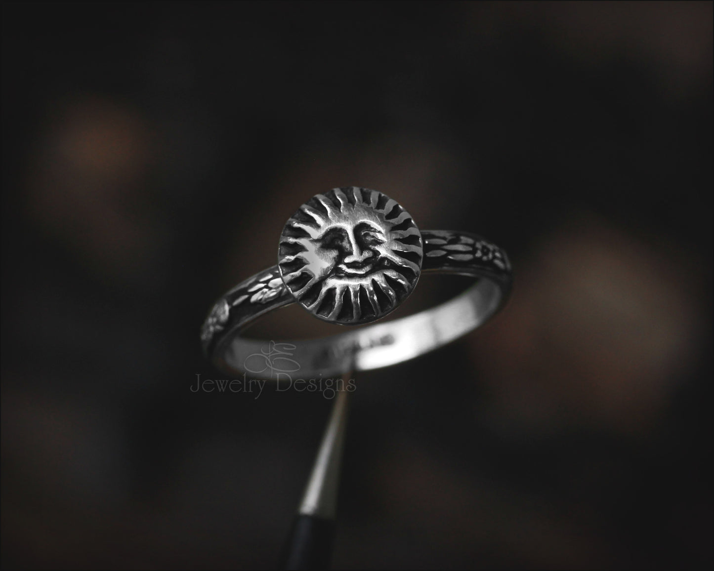 Sterling Smiling Sun Ring - LE Jewelry Designs