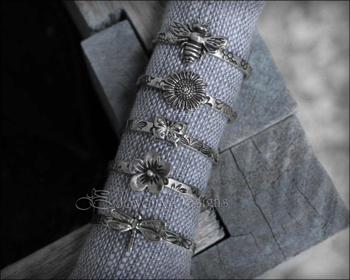 Sterling Spring Themed Rings - LE Jewelry Designs
