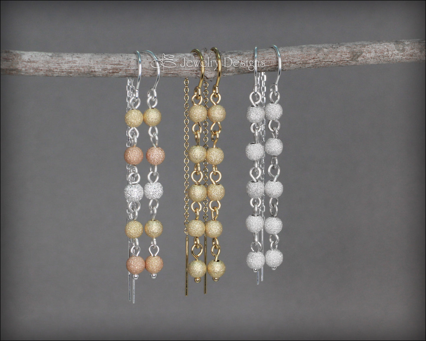 Stardust Threader Earrings - LE Jewelry Designs