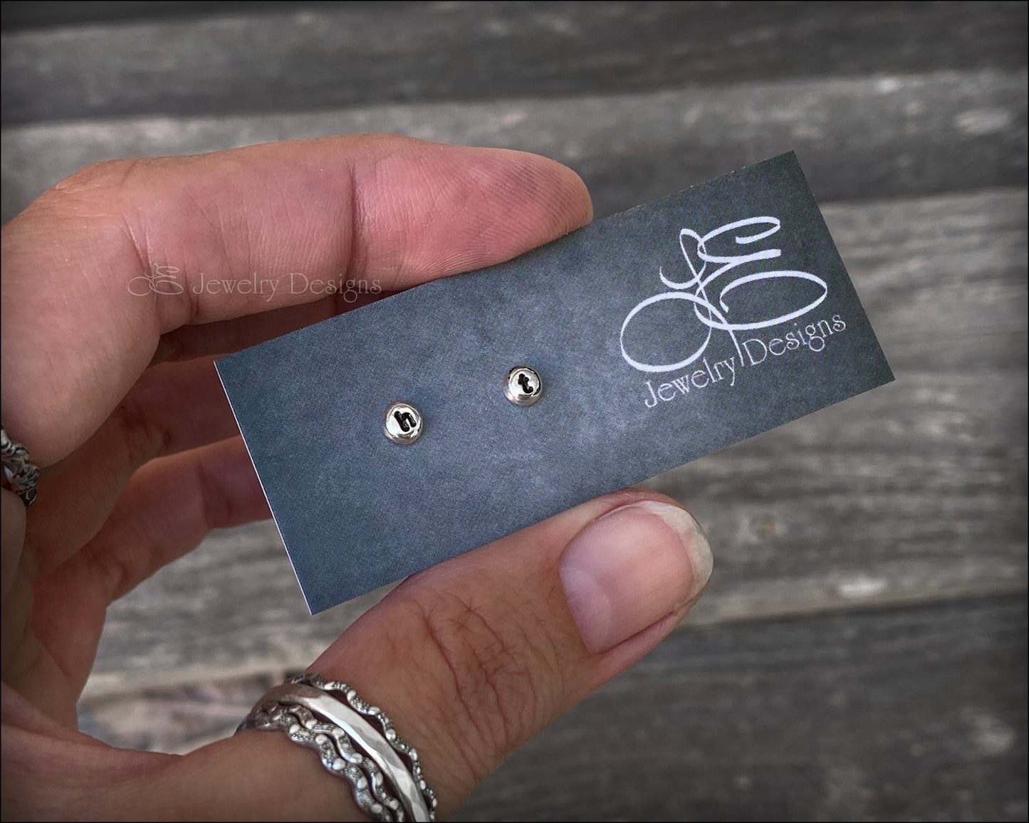 Initial Stud Earrings - LE Jewelry Designs