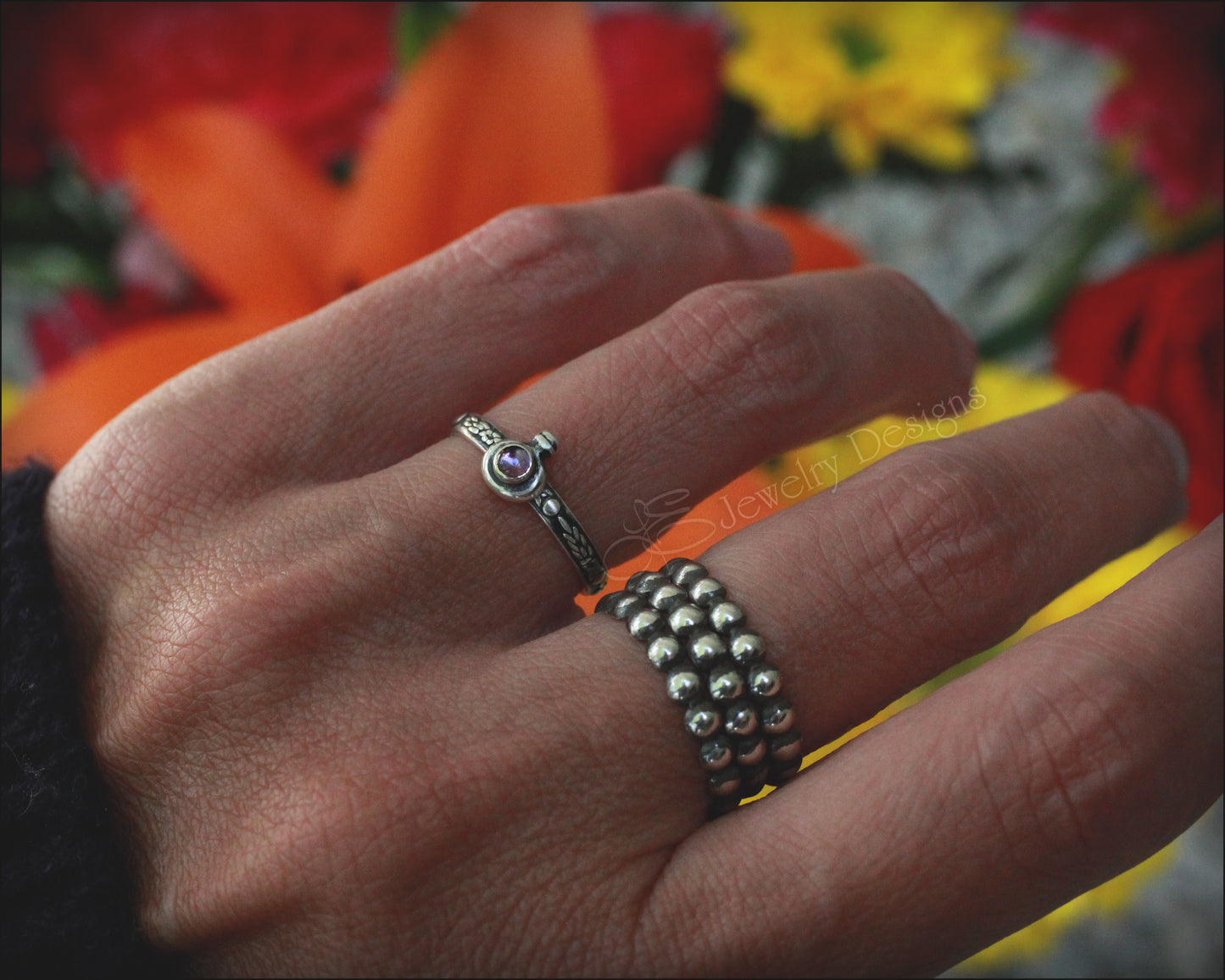 Sterling Gemstone Potion Ring - LE Jewelry Designs