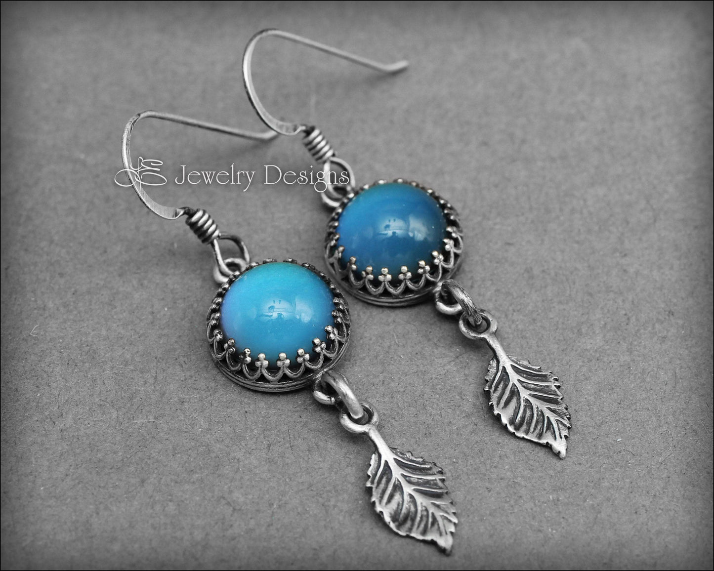 Sterling Silver Mood Leaf Earrings (color changing) - LE Jewelry Designs