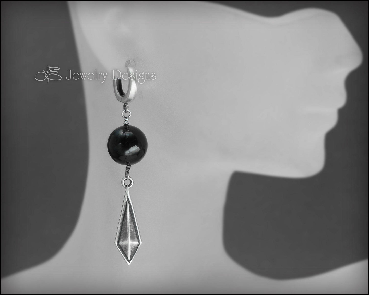 Long Diamond Shaped Bead Earrings - LE Jewelry Designs