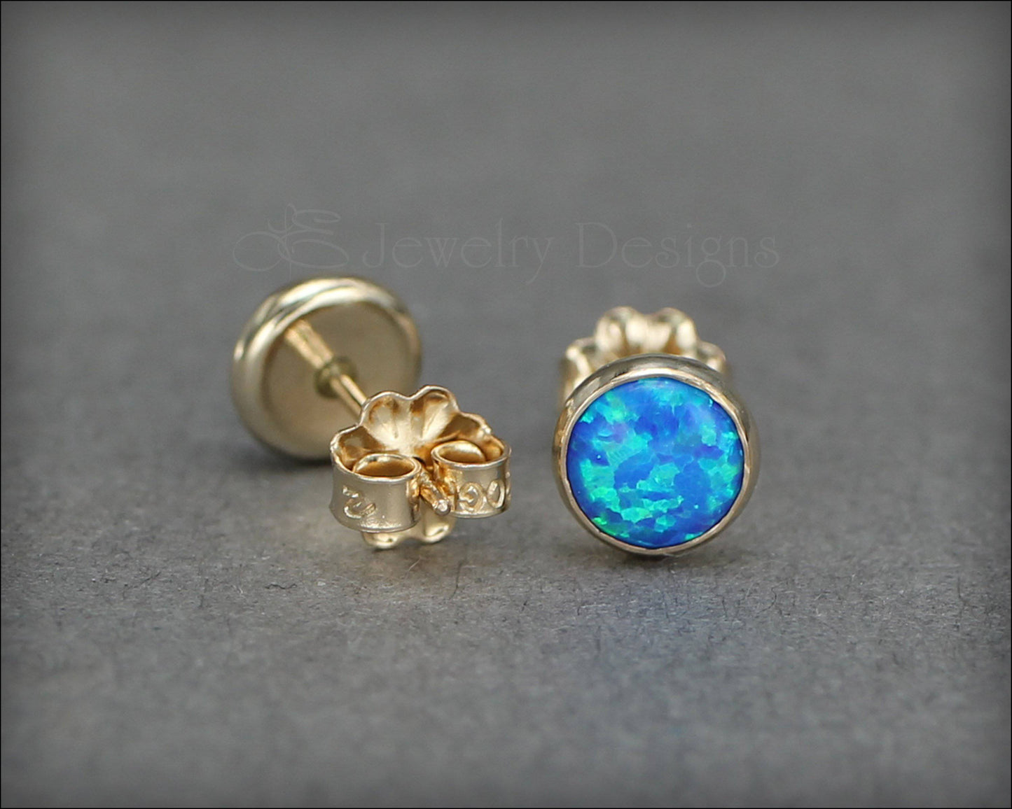Opal Stud Earrings (6mm) - LE Jewelry Designs