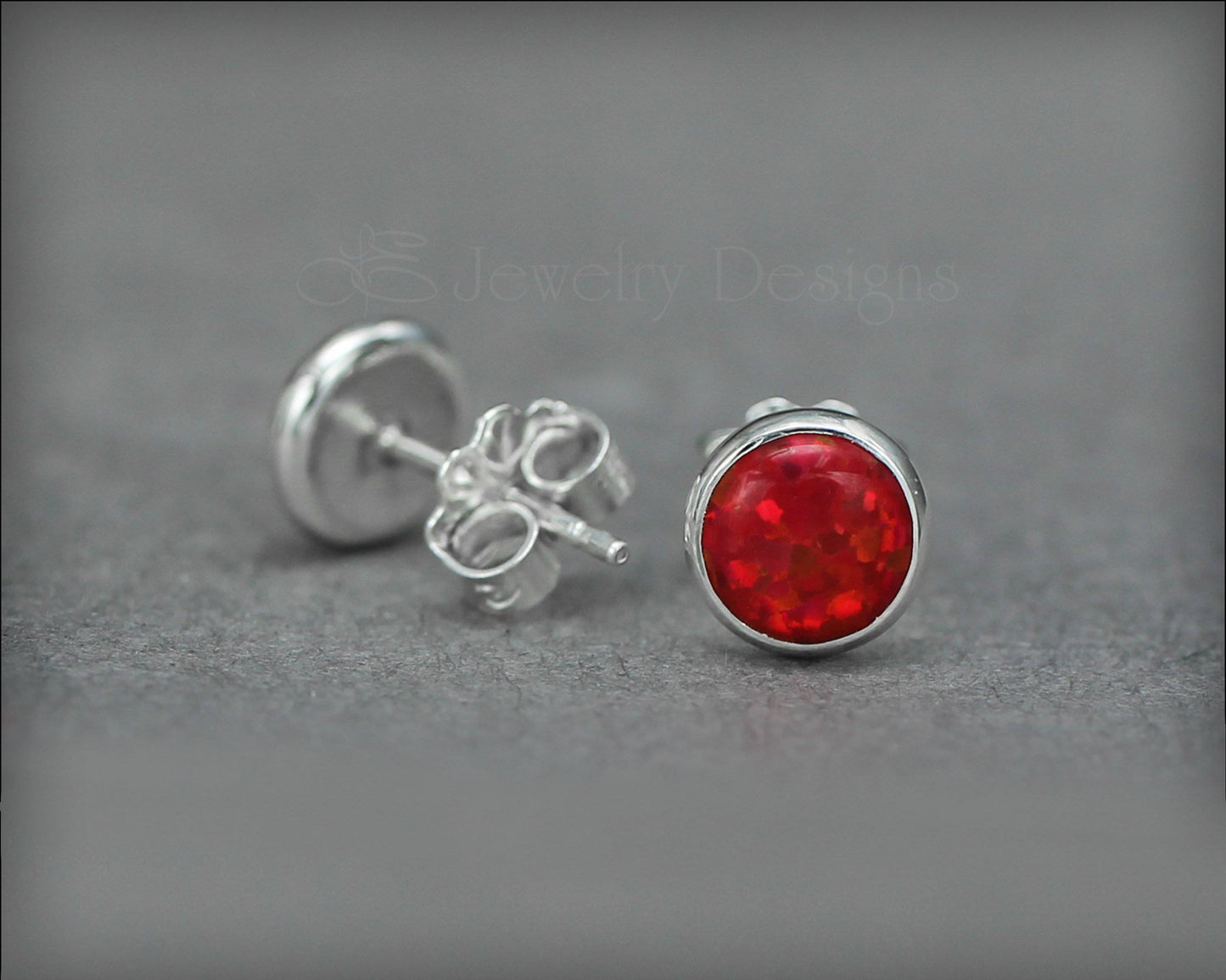 Opal Stud Earrings (6mm) - LE Jewelry Designs
