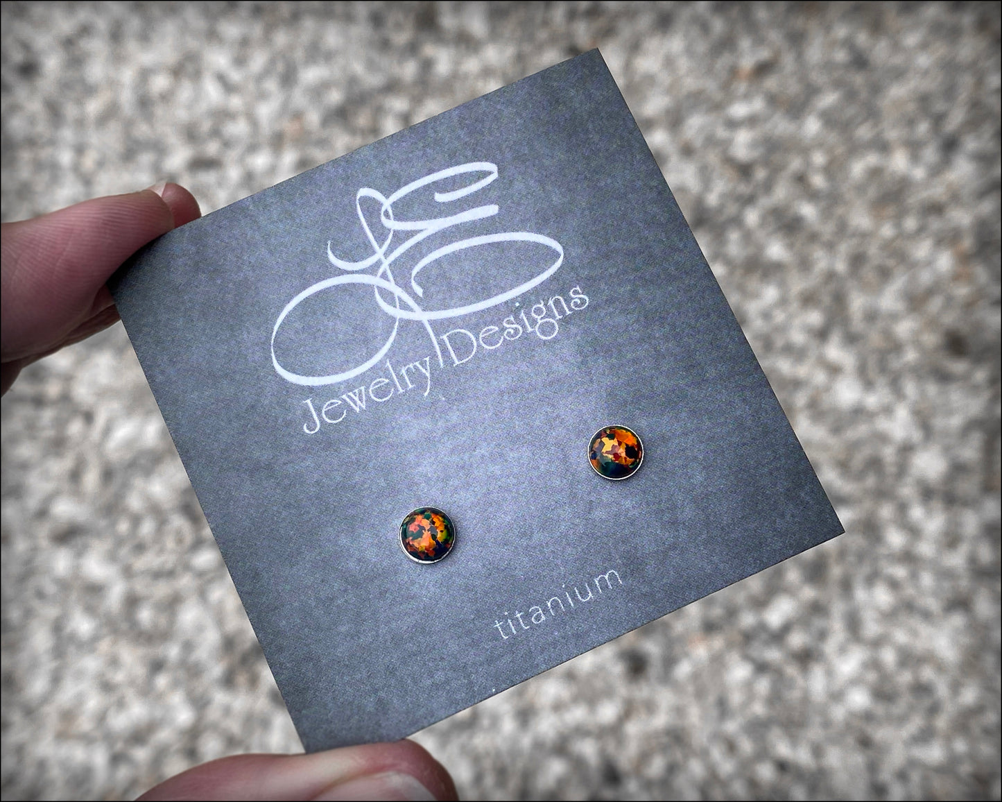 Opal Stud Earrings (6mm) - LE Jewelry Designs
