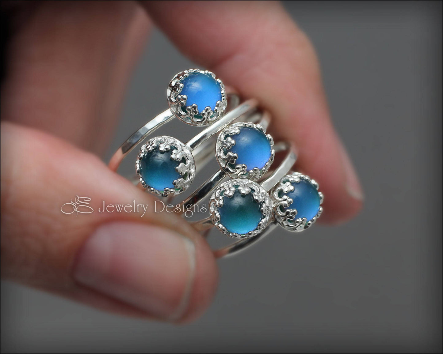 Dainty Sterling Silver Mood Ring (color changing) - LE Jewelry Designs