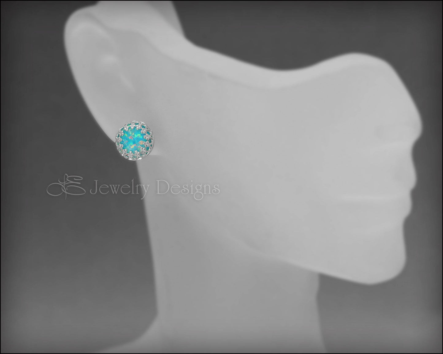 Sterling Gallery Opal Studs - LE Jewelry Designs