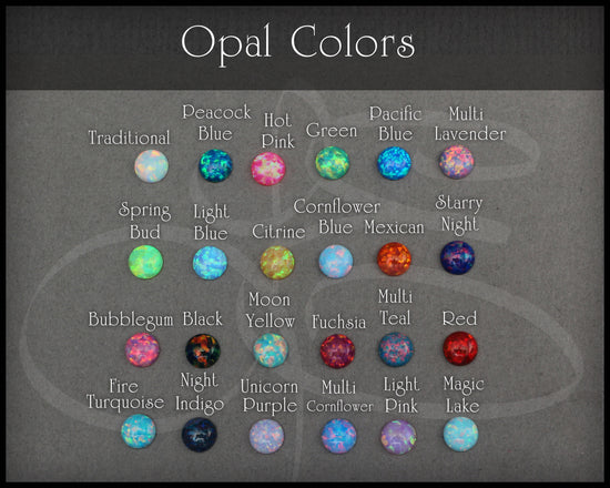 Skinny Sterling 3-Stone Opal Cuff Bracelet - (choose colors) - LE Jewelry Designs
