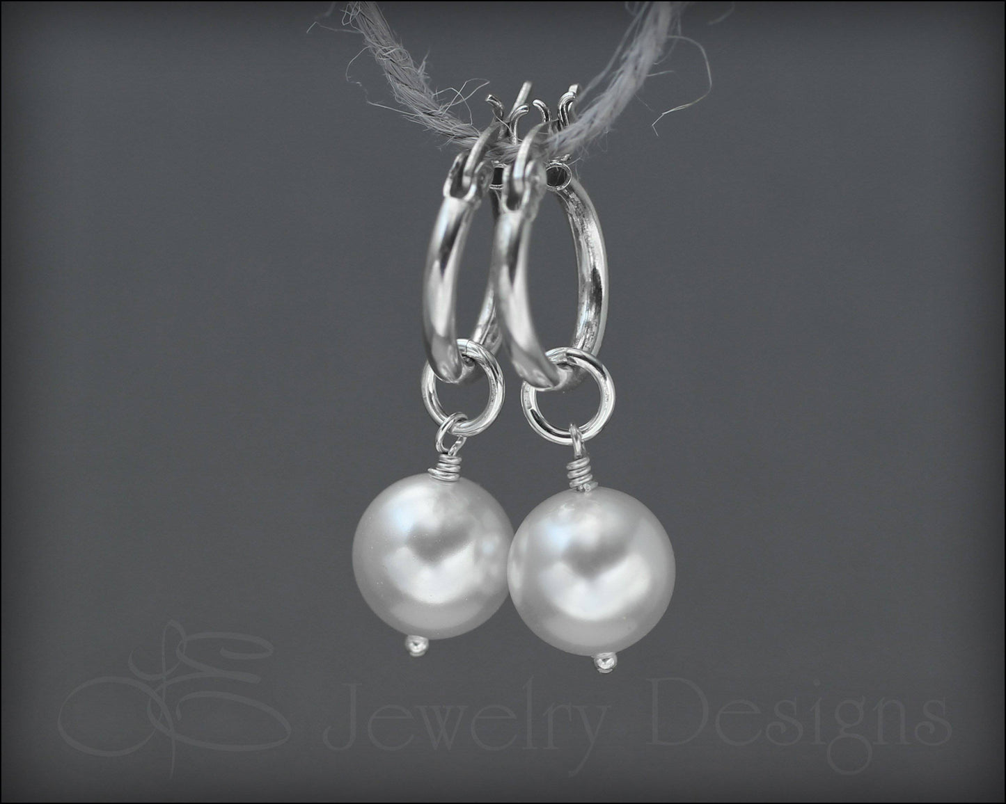 Interchangeable Pearl Earrings - (choose color) - LE Jewelry Designs