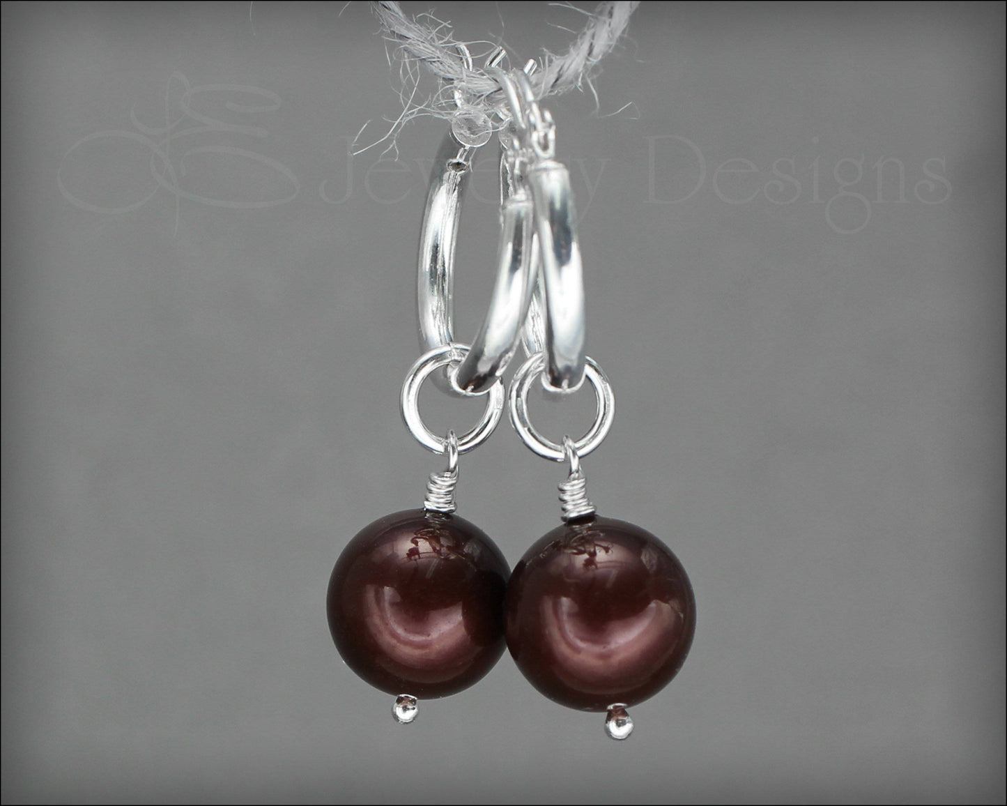 Interchangeable Pearl Earrings - (choose color) - LE Jewelry Designs