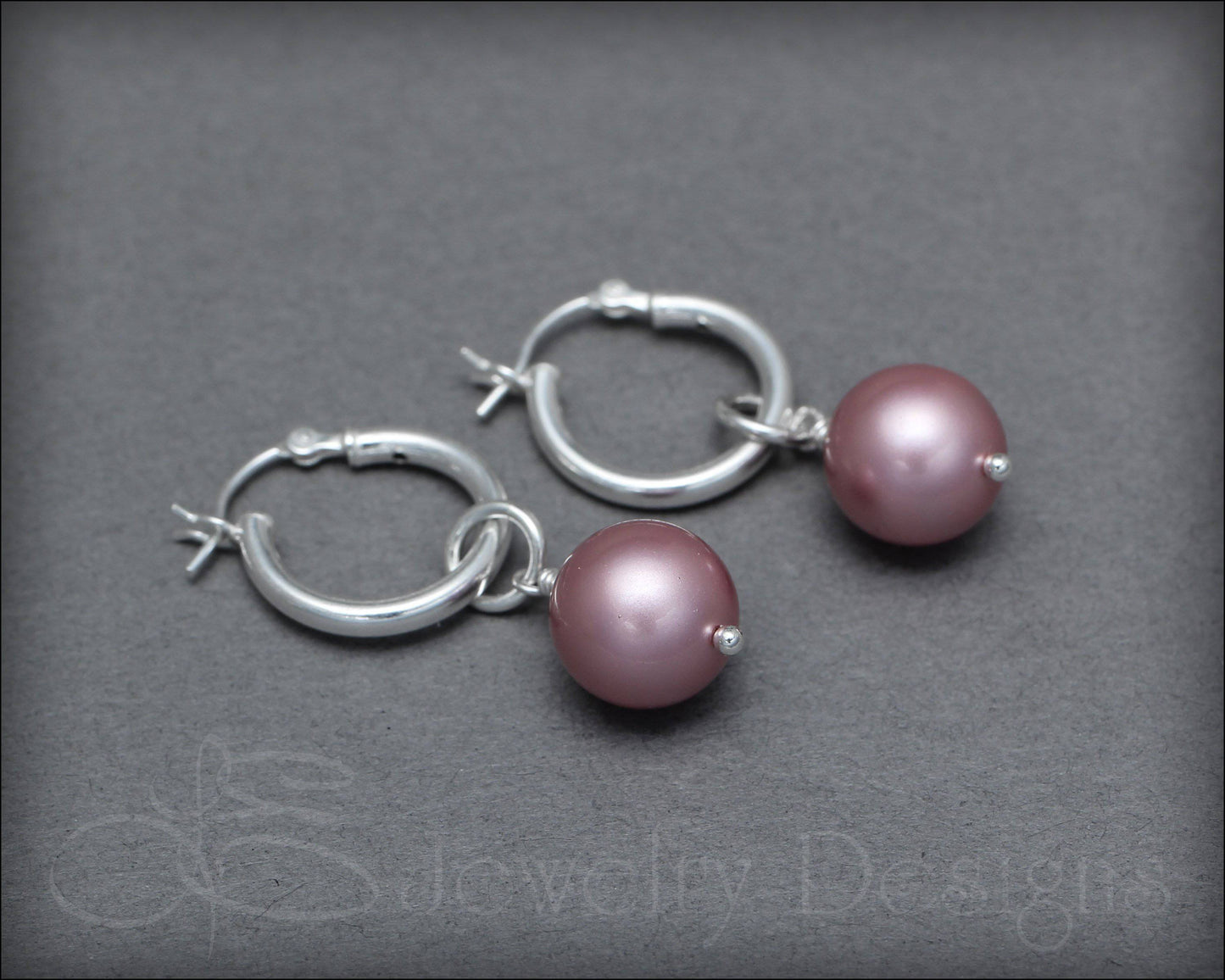 Interchangeable Pearl Earrings - (choose color) - LE Jewelry Designs