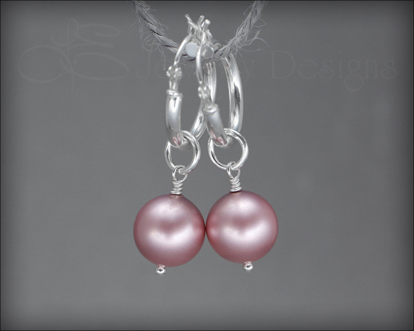 Interchangeable Pearl Earrings - (choose color) - LE Jewelry Designs